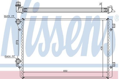 Nissens radiator for golf - radiator,