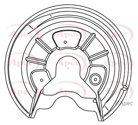 Apec rear right brake - rear,
