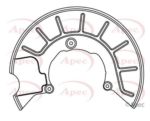 Apec front right brake splash - apec,