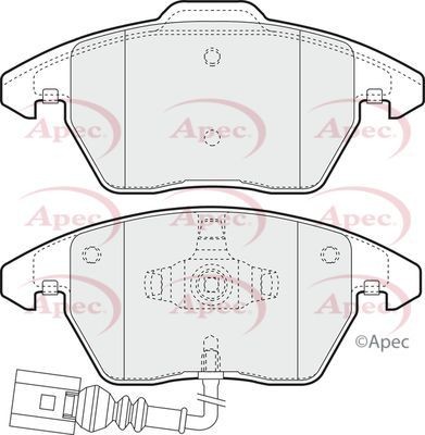Apec front brake pads for - apec,