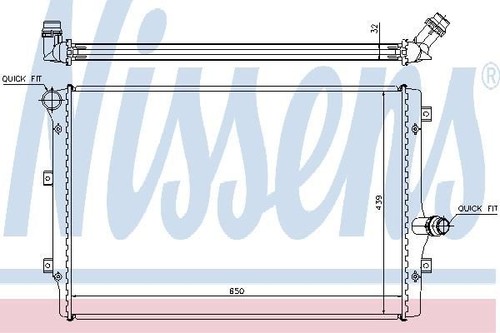 Nissens radiator for - radiator,